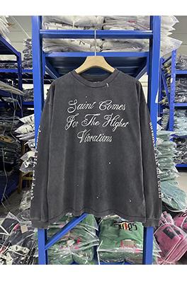 セントマイケル SAINT MICHAEL LS TEE SAINT COMES スカルプリントのダメージ長袖シャツ
