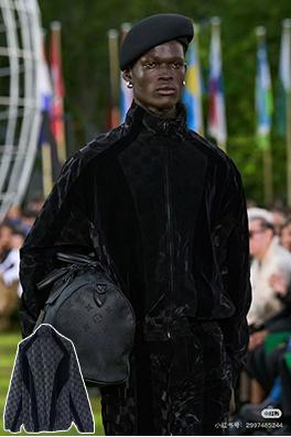 ルイヴィトンコピー 新しいチェッカーボードフロックジャカードジャケット