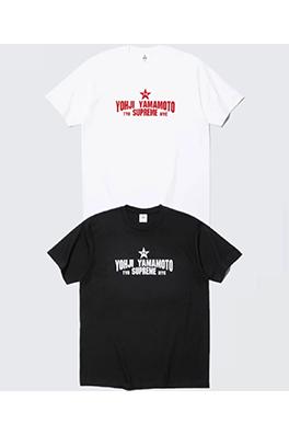 Supreme × Yohji Yamamoto Yohji Yamamoto STAR TEE ジョイントモデル五芒星プリント半袖Tシャツ