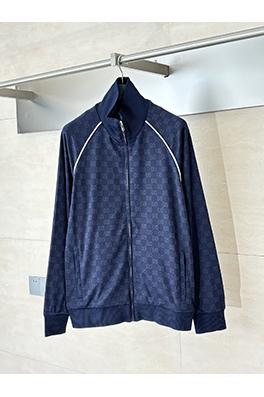 グッチ フォレストグリーンのダブルG柄ジャカードスーツジャケット