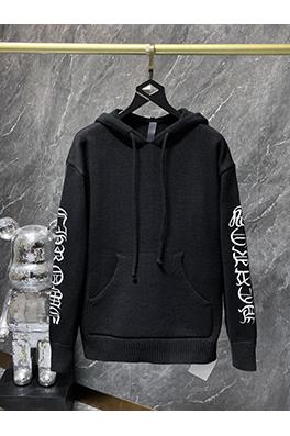 クロムハーツ サンスクリット文字の刺繍がされたフード付きセーター