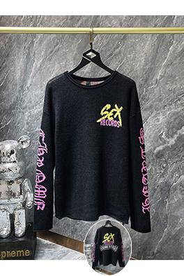 クロムハーツ Sex Records 新しい長袖ニットセーター