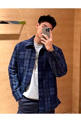 ルイヴィトンコピー 新しいチェック柄デニムジャケット