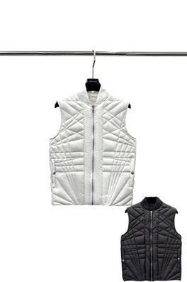 リックオウエンススーパーコピー キルティングストライプデザインのノースリーブダウンジャケット