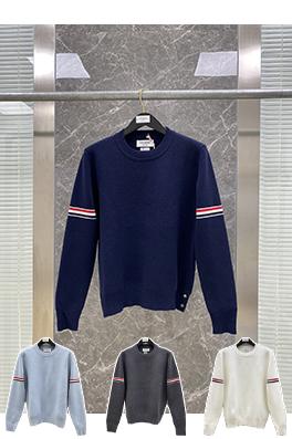 トムブラウン 新しいリストバンドコットンクルーネックセーター