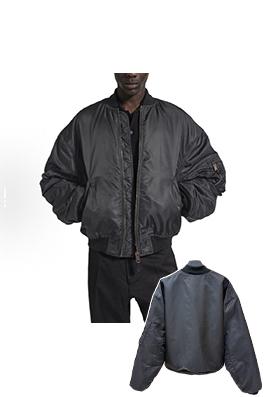 バレンシアガスーパーコピー Bomber ランウェイスタイルのフライトジャケットコットンコート