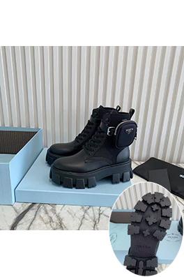 プラダコピー 新しいレディーススタイリッシュな厚底ブーツ