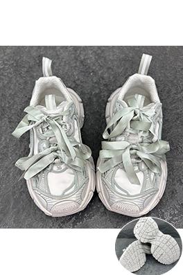 バレンシアガ 3XL Satin Bow 新しいグレーブラウンのスニーカー