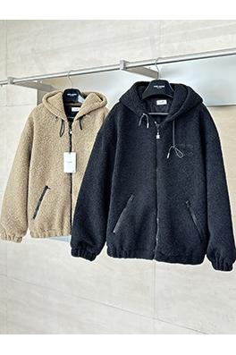 セリーヌ 新しい凱旋門フリース ジップアップ フード付きジャケット