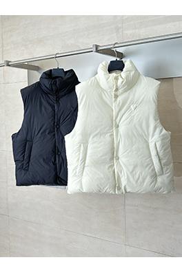 アミコピー ハート柄刺繍ダウンジャケットベスト