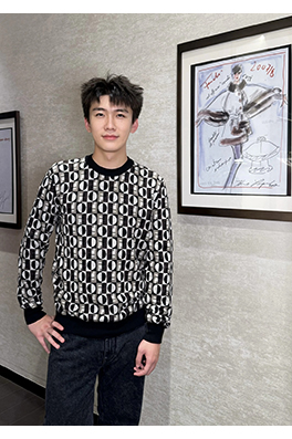 フェンディ ジャカードクルーネックセーター