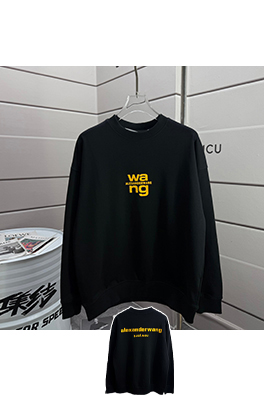 アレキサンダーワン wang レゴ文字レゴプリントのシリコンラウンドネック スパーカー