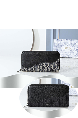 ディオール プリントロングジップウォレット