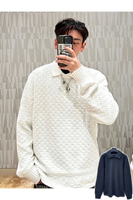 ルイヴィトンスーパーコピー チェッカーボードエンボスセーター