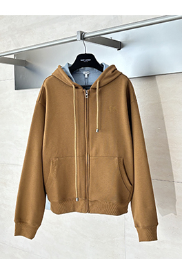 ロエベスーパーコピー ブルーサンスクリットプリントジップアップパーカー