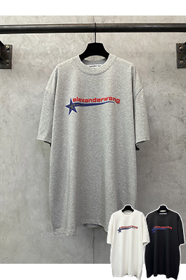 アレキサンダーワン Alexander wang 星柄ラインストーンラウンドネック半袖Tシャツ