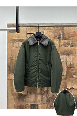 ボッテガヴェネタコピー 取り外し可能なレザーカラーのグースダウンジャケット