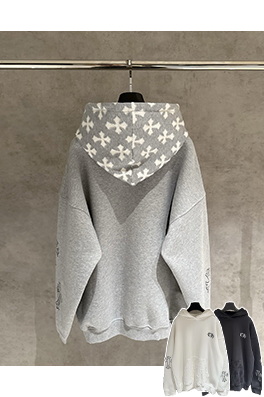 クロムハーツコピー ヘビーハットレーザーバーントフード付きスパーカー