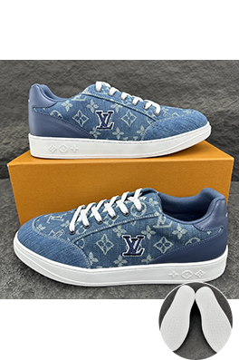 ルイヴィトン LV Resort シリーズパッチワークデニムスニーカー