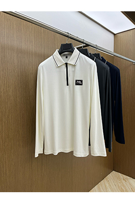 ディオール オリジナルメンズラペル長袖ポロシャツ