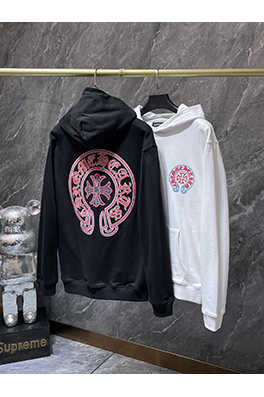 クロムハーツ 新しいモデル馬蹄サンスクリットクロス刺繍フード付きスパーカー