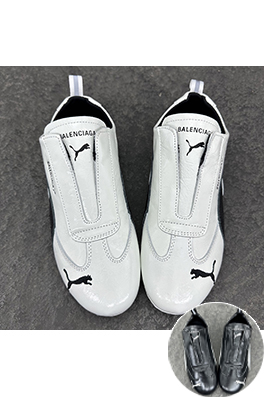 バレンシアガコピー Balenciaga SPEEDCAT ジョイントシリーズ ブラック＆ホワイト 牛革スニーカー
