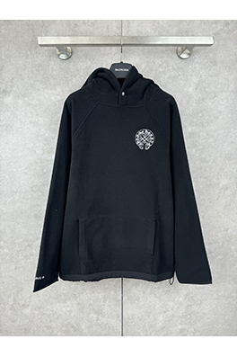 クロムハーツ 新しいモデル刺繍り 両面起毛 ポーラーフリース パーカー