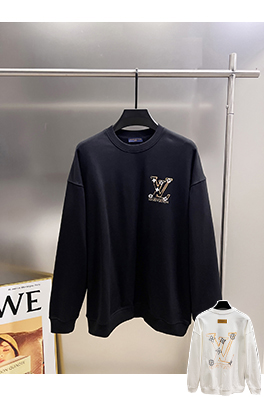ルイヴィトン LV 大きなV字立体レタリングプリント ラウンドネック スパーカー