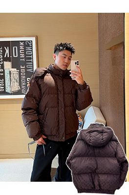 ルイヴィトン 新しいクラシックなモノグラムコットンジャケット