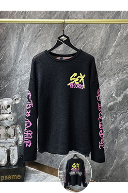 クロムハーツ Sex Records 新しい長袖ニットセーター