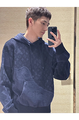 ルイヴィトン ジャカードフード付きセーター