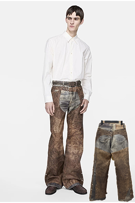 アクネストゥディオズスーパーコピー 新しい3Dプリントジーンズ