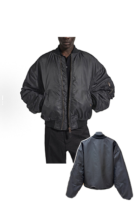 バレンシアガスーパーコピー Bomber ランウェイスタイルのフライトジャケットコットンコート