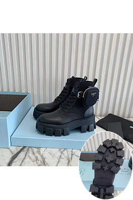 プラダコピー 新しいレディーススタイリッシュな厚底ブーツ