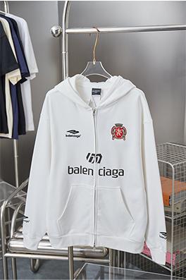 バレンシアガ マンチェスター・ユナイテッド 刺繍入り 01 ジップアップ パーカー