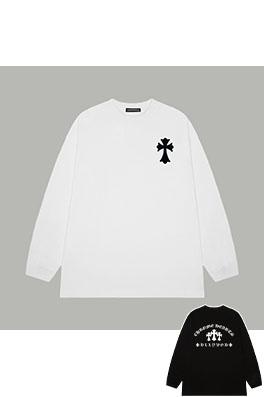 クロムハーツ フロントとバックにクロスロゴプリント長袖シャツ