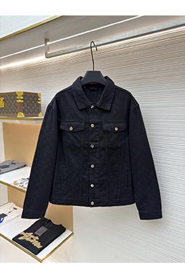 グッチ ダークパターンのジャカードデニムジャケット