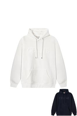 セリーヌコピー 新しいフリース裏地のフード付きスウェットシャツ