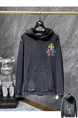 クロムハーツ 手描きのグラフィティのカラフルなクロスの洗えるパーカー