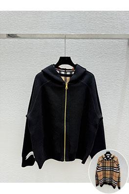 バーバリー 新作モノグラムフード付き両面ニット長袖カーディガン