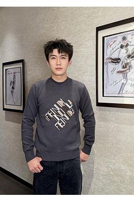 フェンディスーパーコピー 刺繍ロゴニットプルオーバー