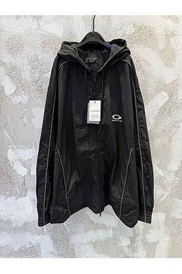 バレンシアガ 新しいフード付き織りウィンドブレーカースポーツジャケット