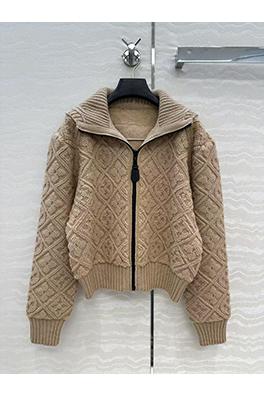 ルイヴィトン レディーススキーコレクション ジャカードニット ジップアップ フード付きジャケット