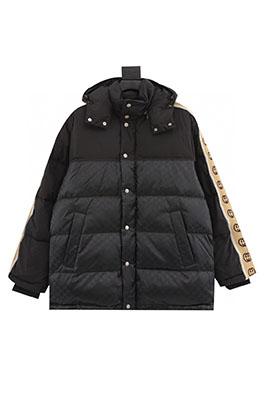 グッチ 反射Gジャカードストライプダウンジャケット