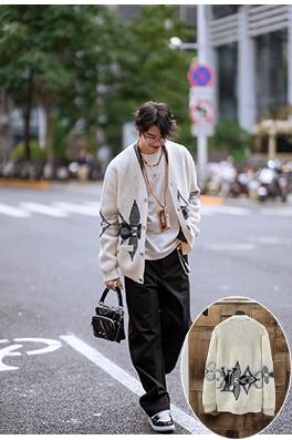 ルイヴィトン インターシャニットカーディガン