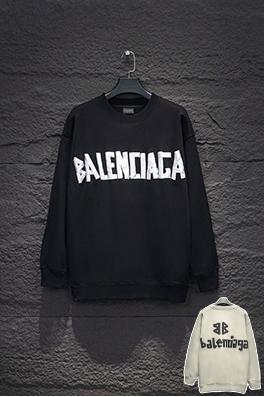 バレンシアガコピー Balenciaga テープオンクルーネックスウェットシャツ
