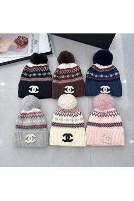 シャネル レディーススタイリッシュなポンポンニット帽