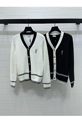 サンローランスーパーコピー 新しいレディースVネックニットカーディガン