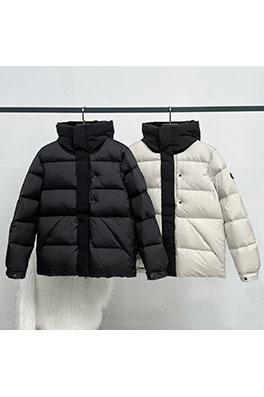 モンクレール ブラック ウォリアー アクセス コントロールエンボス レター ダウン ジャケット