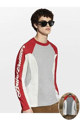 ルイヴィトン スキーシリーズ パッチワーク 長袖シャツ